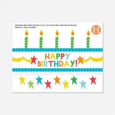 printable birthday crown