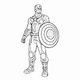 Captain America Coloring Pages Da Dibujar Books sketch template