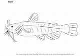 Bullhead Drawing Fish Draw Step Drawingtutorials101 Fishing Fishes Tutorials Relevant Accents Adding Simply Shown Complete Tutorial Choose Board sketch template