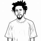 Cole Tumblr Coloring Drawing Pages Cartoon Kehlani Drawings Rapper Wallpaper Template Choose Board sketch template