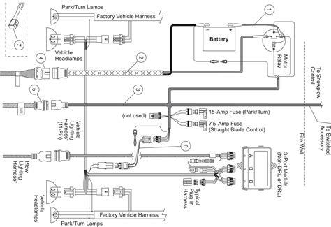 wiring diagram  western snow plow lights wiring diagram