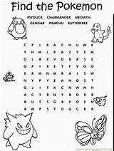 Pokemon Coloring Pages Word Kids Printable Printables Search Searches Adults Color Board Craft Cartoons Birthday Coloringpages101 Pikachu Party Choose Go sketch template