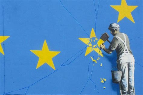 banksy takes  brexit  latest mural curbed