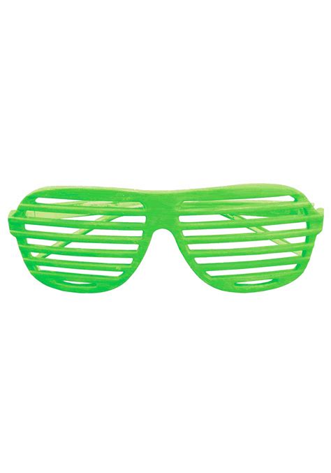 neon green slot 80s glasses