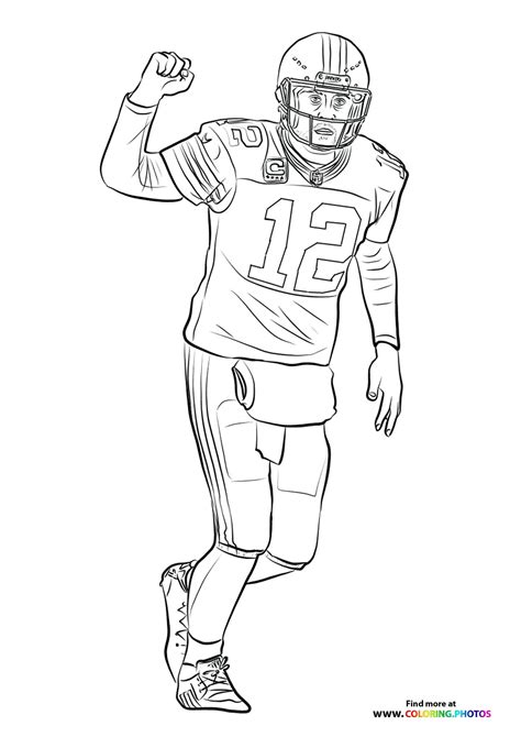 nfl football coloring pages  kids   easy print