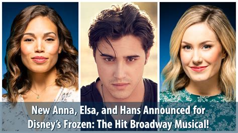 New Anna Elsa And Hans Announced For Disney S Frozen