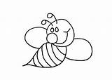 Bee Coloring Printable Bumble Pages Template Outline Cliparts Kids Clipart Preschool Clip Easy Flower Preschoolcrafts Library Birds Insect Insects Drawing sketch template