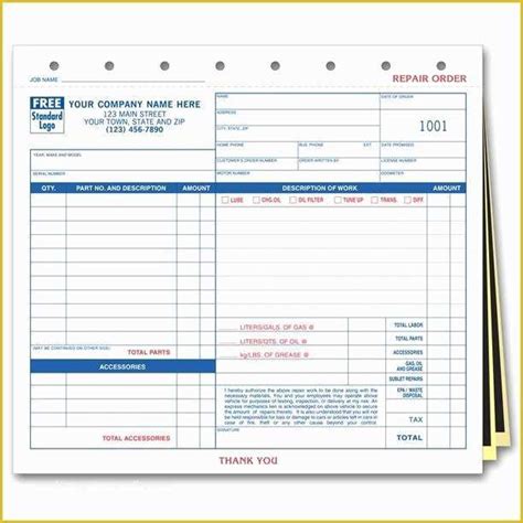 Free Appliance Repair Invoice Template Of Furniture Sales Receipts