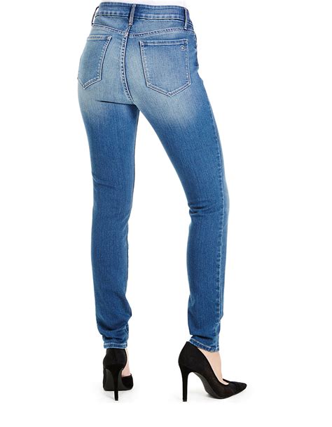 Jessica Simpson High Waisted Skinny Jeans In Blue Nightshade Lyst
