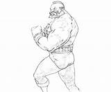 Fighter Zangief Pages Street Coloring Character Fujiwara Yumiko Getcolorings Getdrawings sketch template