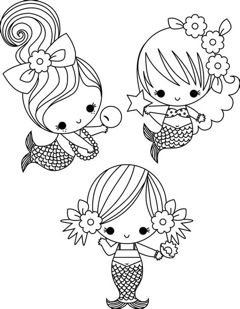 mermaid coloring pages cute coloring pages mermaid coloring