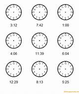 Clock Minute Time Kids Telling Worksheets Hands Draw Printable Coloring Math Teaching Intervals Grade Printables Pages Missing Clocks Online Wall sketch template