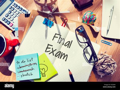 final exam results test reading books words concept stock photo alamy
