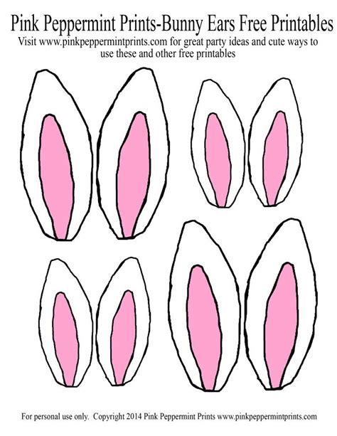 bunny ears printable picture insta easter egg hunt party easter party