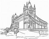 Londres Puente Londre Archivioclerici Doodles Torre Paisajes Vecteur sketch template