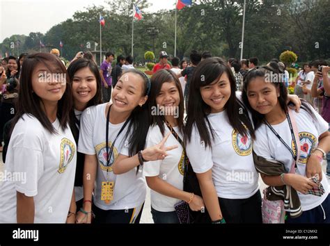 Filipina Mädchen Stockfotografie Alamy