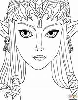 Zelda Princesse Jazza Colorear Creee Miyamoto Shigeru Supercoloring Princesa Ausmalbild Leyend Imprimé Zum sketch template