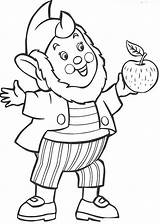 Coloring Pages Noddy Ears Big Animated Book Brings Cartoons Apple Do Previous Coloringpages1001 sketch template