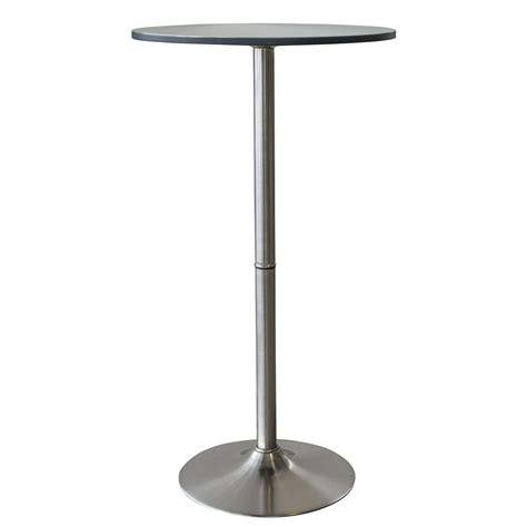 amerihome  stainless steel bar table   high   diameter top walmartcom