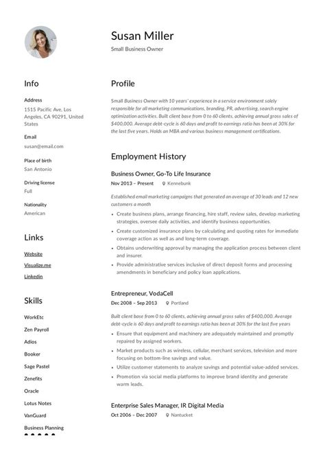 small business owner resume template retail resume examples resume