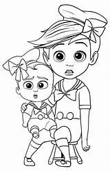Boss Coloring Baby Pages Printable Kids sketch template