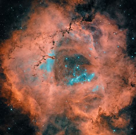 rosette nebula  hoo  sho telescope