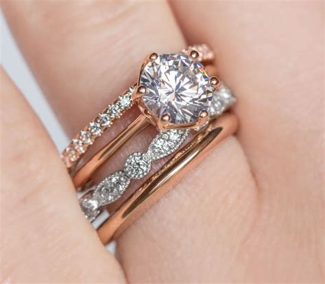 How To Stack Your Wedding Bands Mixed Metal Wedding Rings Wedding