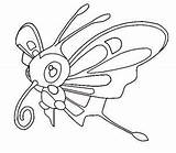Beautifly Pokemon Coloring Kids Pages Drawing Characters Draw Hellokids Step Visit sketch template