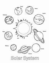 Solar System Coloring Pages Printable sketch template