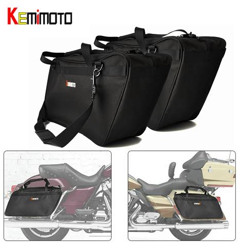 kemimoto motorcycle saddlebag luggage liner  touring road king  electra street glide
