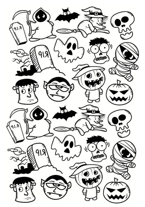 halloween coloring page printables   kids  adults busy