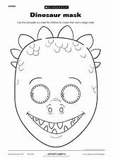 Dinosaur Mask Craft Preschool Kids Scholastic Activities Printable Projects Education Crafts sketch template