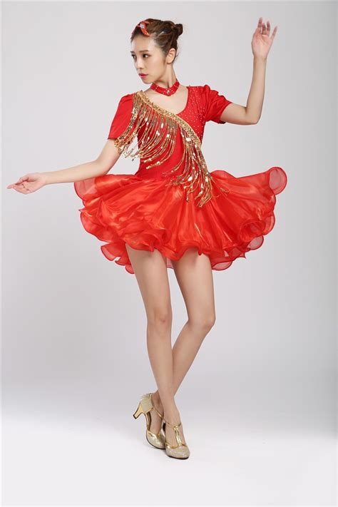 adult latin dance dresses for tassel style cha cha rumba samba ballroom