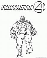 Coloring Fantastic Four Library Clipart sketch template