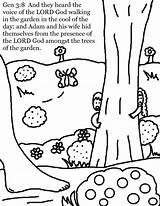 Adam Eve Hiding Coloring Pages Printable Churchhousecollection Genesis Bible Colouring Kids Sunday School Preschool Snake Earth Creation Sheets Designlooter Getdrawings sketch template
