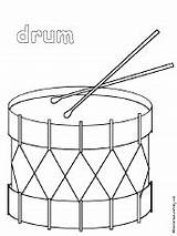 Coloring Instruments Drum Music Musical Instrument Pages Drawing Print Enchantedlearning Color Percussion Printable Printout Kids Preschool Drawings Activities Crafts Book sketch template