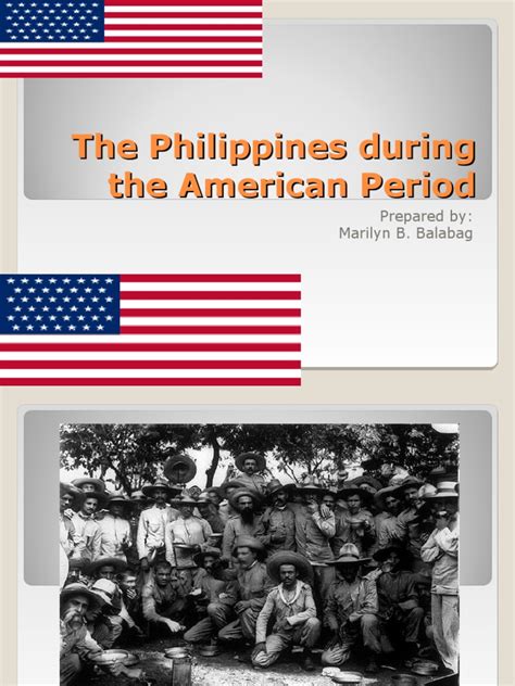 The Philippines During The American Period Philippines