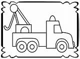 Coloring Tow Pages Trucks Truck Clipart Simple Popular Library Coloringhome Clip Line sketch template
