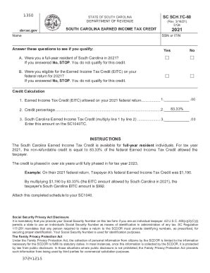 fillable  south carolina income tax rebate  fax email print