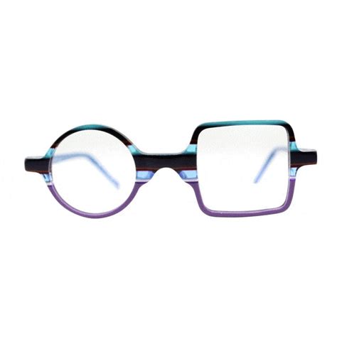 square circle eyeglasses msg  striped funky frames