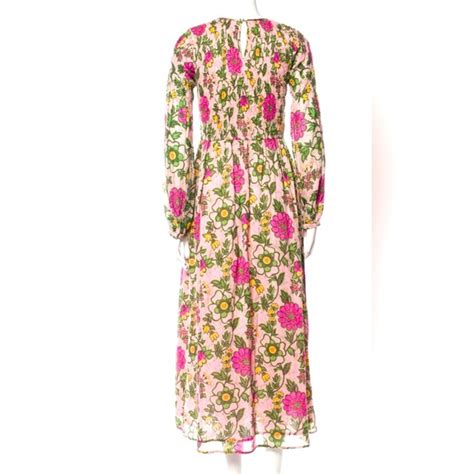 Banjanan Dresses Banjanan Pink Floral Long Dress Poshmark