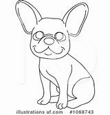 Frenchie Pages Coloring Bulldog French Template Dog Clipart sketch template