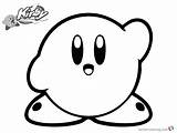 Kirby Coloring Pages Say Hi Kids Color Printable sketch template