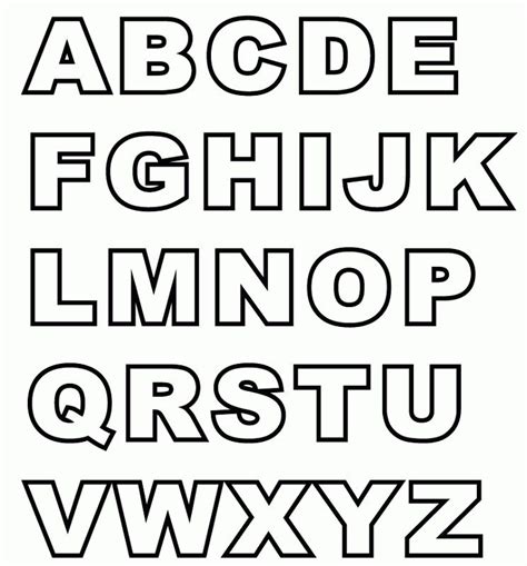 capital letter alphabets  printable alphabet letters abc