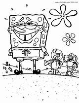 Coloring Pages Spongebob Squarepants Character Cartoon Color Sheet Printable Kids Characters Sheets Book sketch template