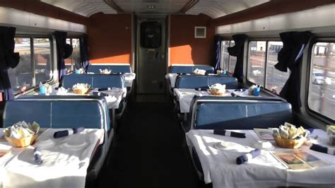 amtrak superliner dining car  california zephyr youtube