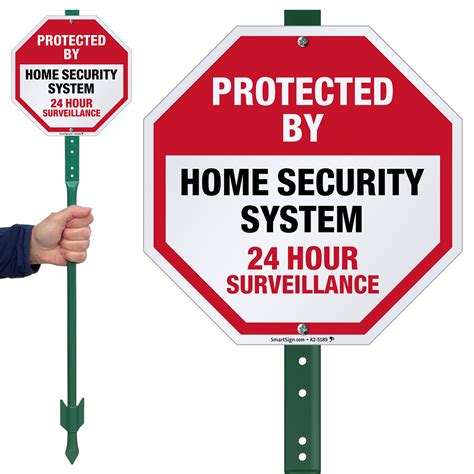home security signs home security system signs  yard