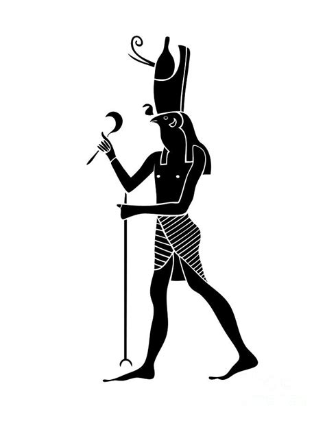 Horus God Of Ancient Egypt Digital Art By Michal Boubin