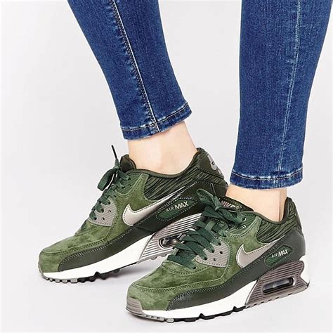 Nike Air Max 90 Carbon Green Leather Trainers Kick Game