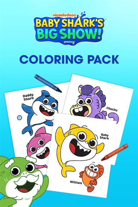 baby sharks big show coloring pack   baby shark big show